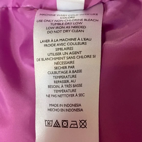 BDG XS Orange Purple Pink Ombré Puffer - Picture 14 of 15